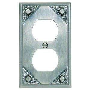  Craftsman Double Outlet Pewter Finish Wall Plate