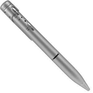  2 Channel Digital Voice Recorder Ballpoint Pen (Silver 