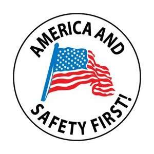  HH61   Hard Hat Emblem, America and Safety First, 2 