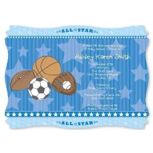  All Star Sports   Personalized Baby Shower Invitations 