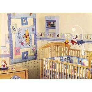   Garden Party Baby Crib / Bedding Set of 6 and Musical Mobile. Baby