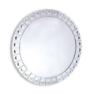  Hollywood Regency Modern Convex Dot Large Round Mirror 42 