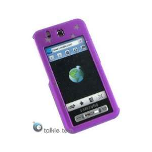  Illusion Rubber Coated Plastic Design Cover Case Purple 
