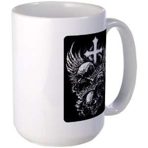  Large Mug Coffee Drink Cup God Is My Judge Skulls Cross 