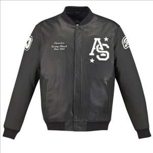  Alpinestars Team Win Leather Jacket , Color Black, Size 