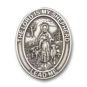  Antique Silver Lord Is My Shepherd Visor Clip Everything 