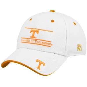   Tennessee Volunteers White 3 Bar Stretch Fit Hat