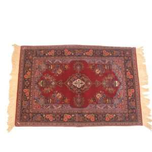  rug hand knotted in China, Keschan 5ft0x3ft4