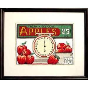  Apples 25 Cents   Cross Stitch Pattern Arts, Crafts 