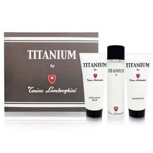 Titanium by Tonino Lamborghini for Men 3 Piece Set Includes 3.4 oz 
