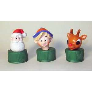   Red Nosed Reindeer Bottle Toppers with Hermes & Santa Toys & Games