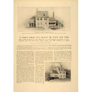  1906 Article House Building Inexpensive Residence 