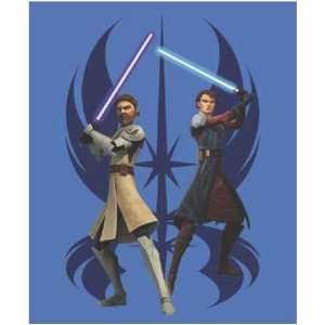  Star Wars Fun Fur Throw [Clone Wars Jedi Force   48 x 60 