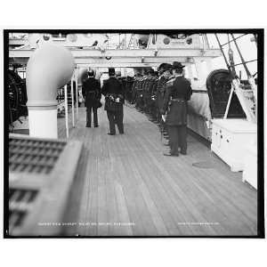  U.S.S. Chicago,receiving Admiral Schley