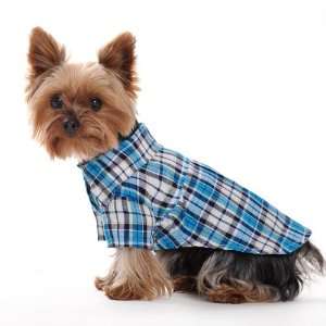  Spring Summer Pet Puppy Doggie Clothes Checked Dog T Shirt 