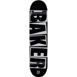  Baker Brand Logo Black Silver Deck 8.0 Heli Pop 