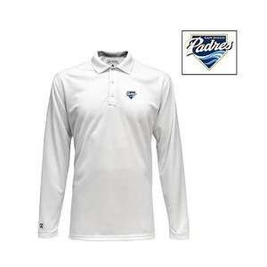  San Diego Padres Long Sleeve Victor Polo by Antigua 