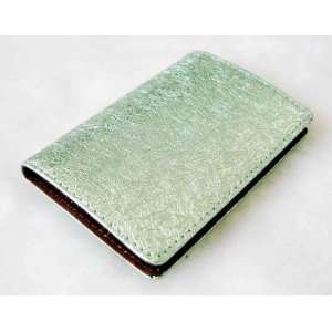  Jade Green Leather Metal Business Card Holder(#11303 