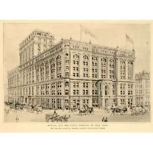  1897 Mutual Life Insurance Building New York City Print 