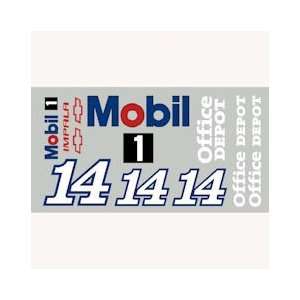  Go Fast   #14 Mobil Sticker Kit, 4 Inch (Slot Cars) Toys 