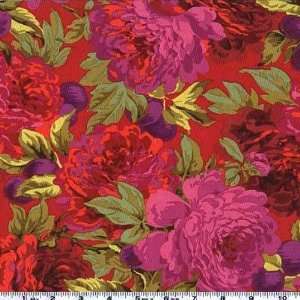   Philip Jacobs Luscious Red Fabric By The Yard Arts, Crafts & Sewing