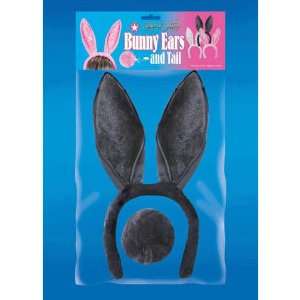  Bunny Ears & Tail   Black Toys & Games