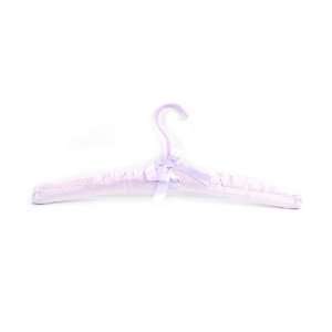   Benders Satin Hangers Bendable Clothes Padded Purple