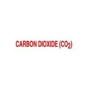  Labels CARBON DIOXIDE (CO2) 2 x 8 Adhesive Dura Vinyl 