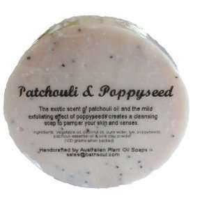  Natural Handmade Patchouli & Poppyseed Soap from Australia 