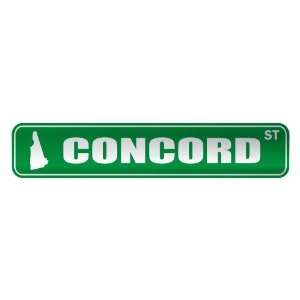     CONCORD ST  STREET SIGN USA CITY NEW HAMPSHIRE