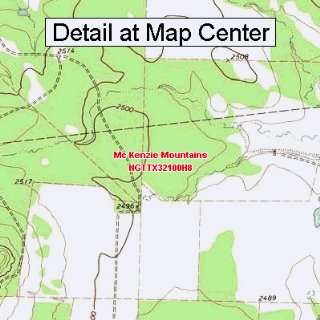  USGS Topographic Quadrangle Map   Mc Kenzie Mountains 