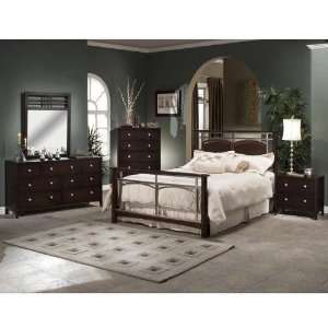   Furniture 1417BFRSET5 Banyan Bedroom Set, Espresso