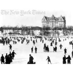 Skating In Central Park   Circa 1890 