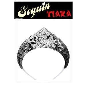 1 Point Sequin Tiara, Silver