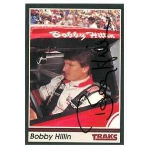 Bobby Hillin autographed Trading Card (Auto Racing) 1991 Tracks, #20