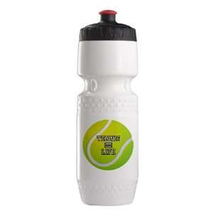  Trek Water Bottle Wht BlkRed Tennis Equals Life 