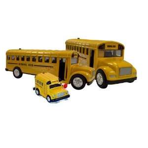  Three School Buses Set Toys & Games
