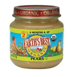 Earths Best 2nd Foods Pear Puree   12 Grocery & Gourmet Food