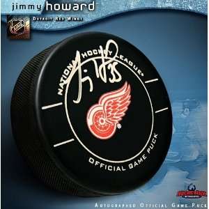   /Hand Signed Detroit Red Wings Official Game Puck