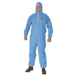 Kimberly Clark Blue PREVAIL Coveralls With Zipper Front And Elastic 