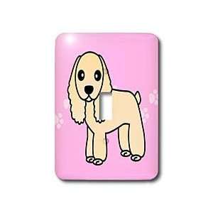  Janna Salak Designs Dogs   Cute Buff Cocker Spaniel Pink 