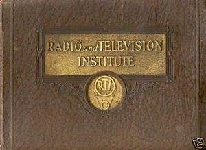 Radio & Television Institute Radio Service Manuals  