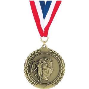   Victory Medals   1 3/4 inches Sculptured Die Cast Medal ACHIEVEMENT