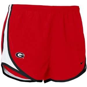  Nike Georgia Bulldogs Red Ladies Tempo Shorts Sports 