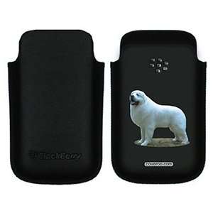  Great Pyrenees on BlackBerry Leather Pocket Case 