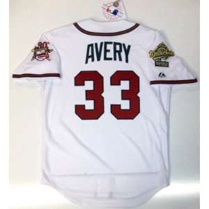  Steve Avery Atlanta Braves 1995 World Series Jersey Small 