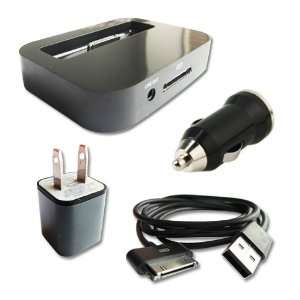   Station + Cable(black) + usb car charger + usb wall charger Cell