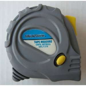  WorkForce 16ft foot / 4.87m meter Tape Measure with Button 