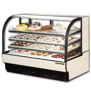  Black True TCGR 59 Curved Glass Refrigerated Bakery 