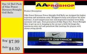 Nike Power Distance Straight Golf 4 Ball Pack Sleeve  